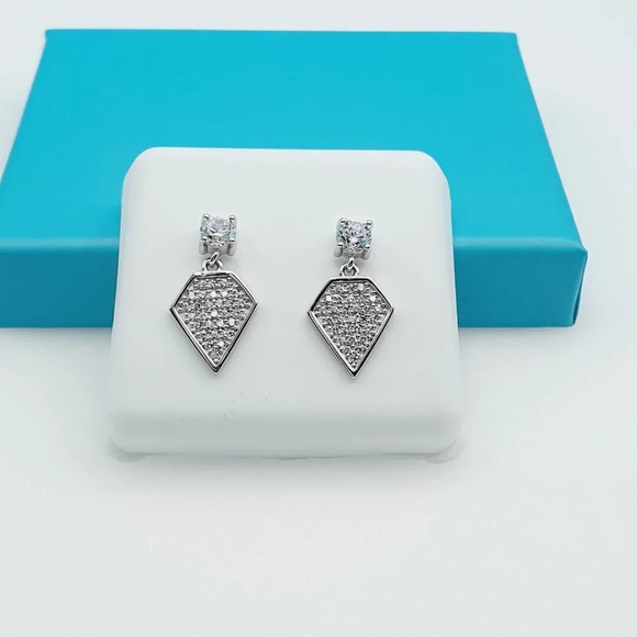 - "925 Sterling Silver CZ Beautiful Earrings for Women, 1USPAR4153 - Picture 9 of 11
